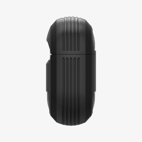 ACS05482 - Apple AirPods Pro 2 Case Rugged Armor in matte black showing the front